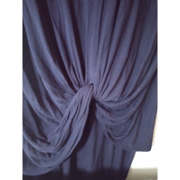 Simply Southern Jersey Knit Front Tie High Low Tunic Top Size XL Blue - Picture 3 of 7